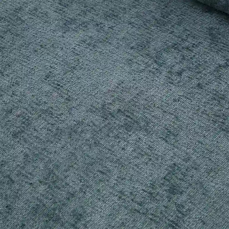 Green / Light Beige Velvet 3-Seater Sofa with Wooden Legs