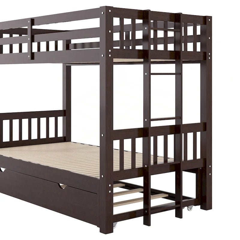 Versatile Pull-out Bunk Bed with Trundle