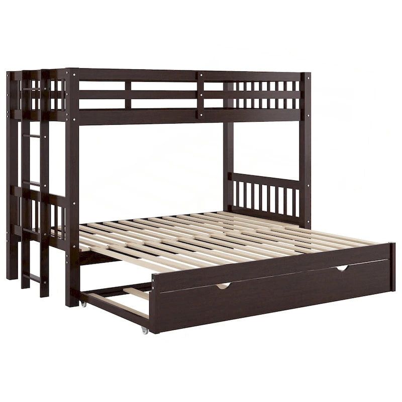 Versatile Pull-out Bunk Bed with Trundle