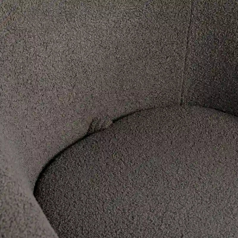 Grey Swivel Barrel Chair with Hidden Storage, Single Seat