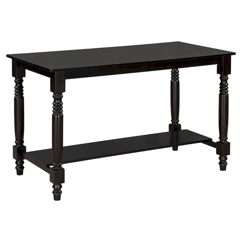 Gray/Espresso Distressed Counter Height Dining Set for 6, Table + 4 Chairs + Bench