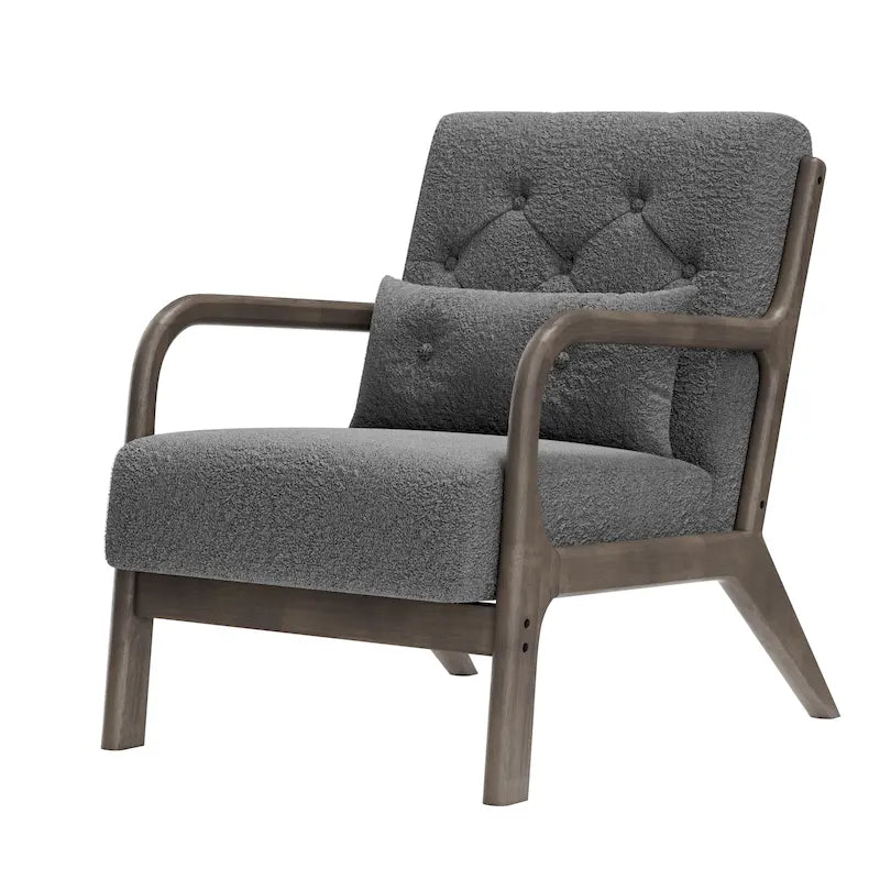 Lounge Accent Chair with Arms | Grey / Black / Brown / Green / White | PU or Velvet | Single