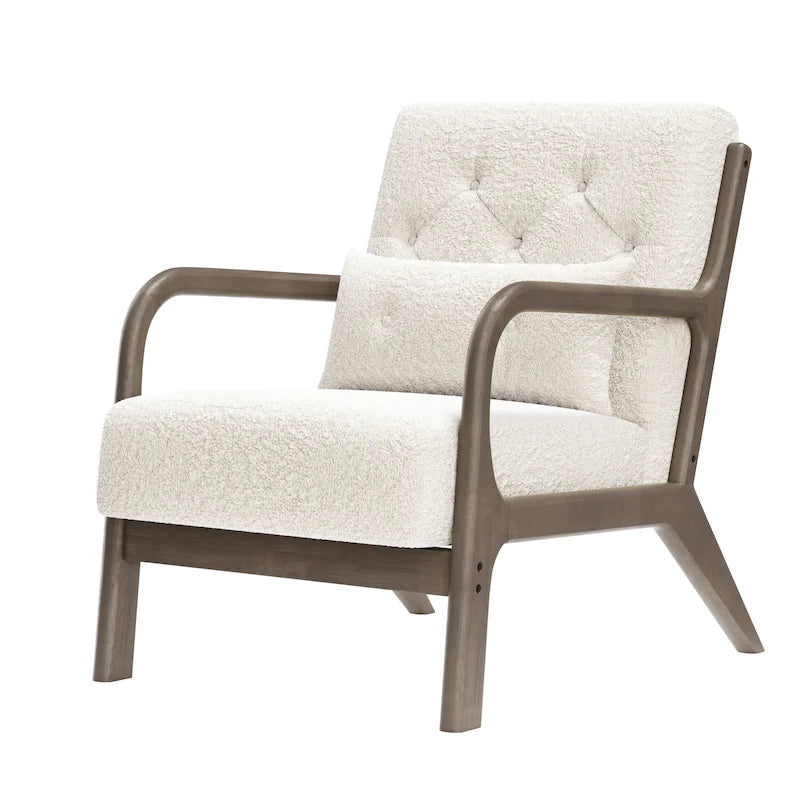 Lounge Accent Chair with Arms | Grey / Black / Brown / Green / White | PU or Velvet | Single