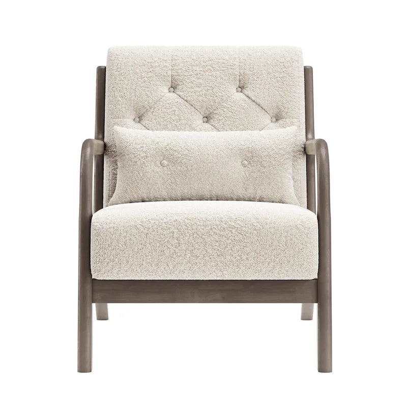 Lounge Accent Chair with Arms | Grey / Black / Brown / Green / White | PU or Velvet | Single