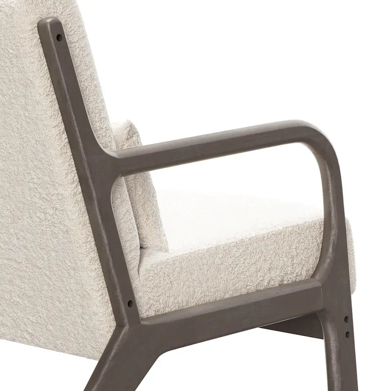 Lounge Accent Chair with Arms | Grey / Black / Brown / Green / White | PU or Velvet | Single
