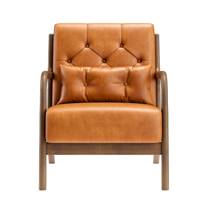 Lounge Accent Chair with Arms | Grey / Black / Brown / Green / White | PU or Velvet | Single