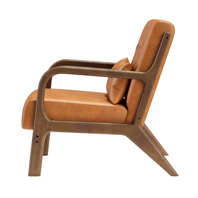 Lounge Accent Chair with Arms | Grey / Black / Brown / Green / White | PU or Velvet | Single