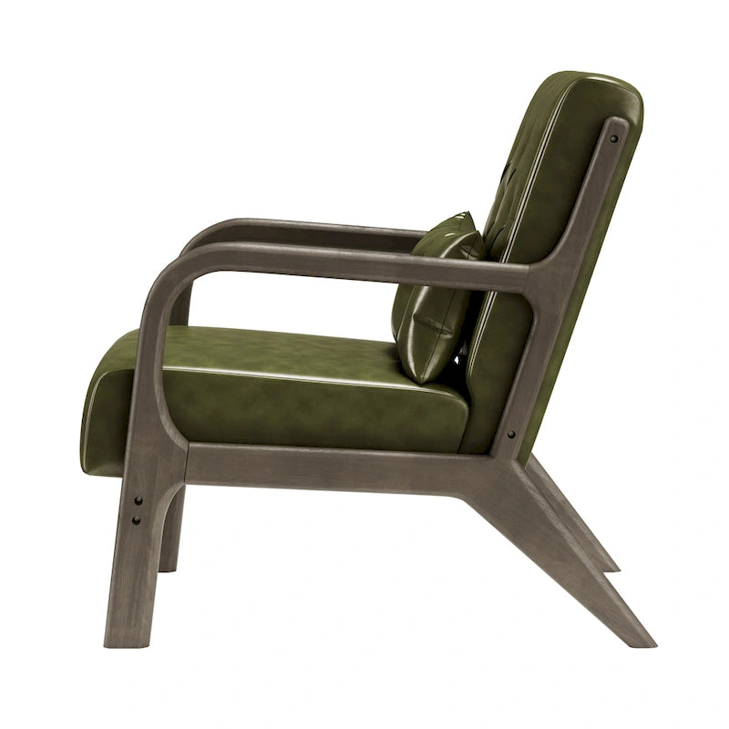 Lounge Accent Chair with Arms | Grey / Black / Brown / Green / White | PU or Velvet | Single