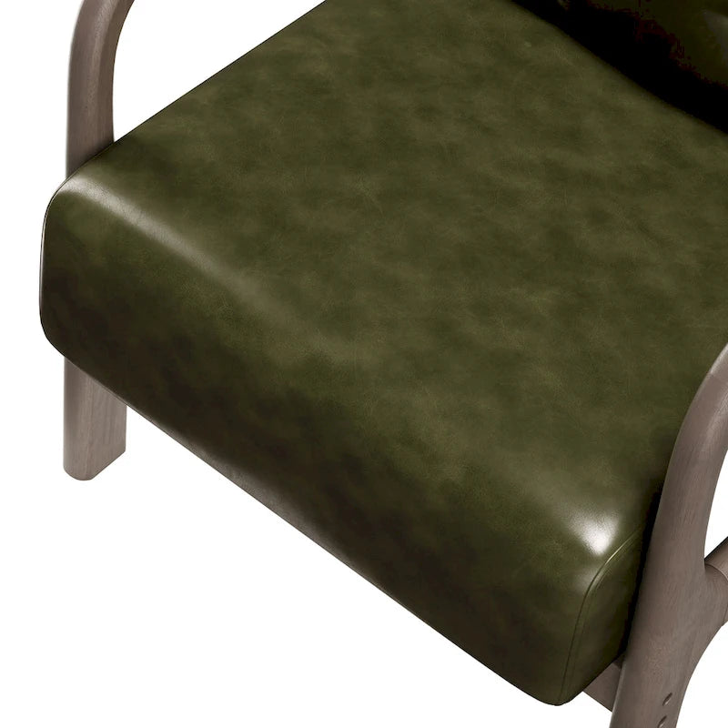 Lounge Accent Chair with Arms | Grey / Black / Brown / Green / White | PU or Velvet | Single