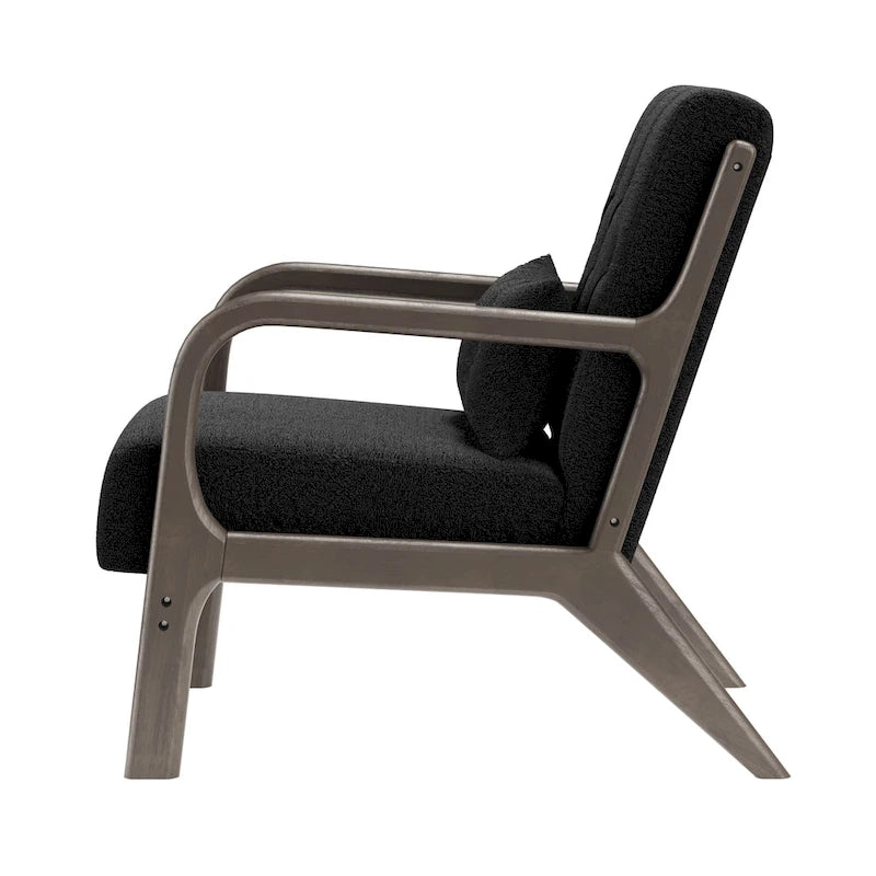 Lounge Accent Chair with Arms | Grey / Black / Brown / Green / White | PU or Velvet | Single