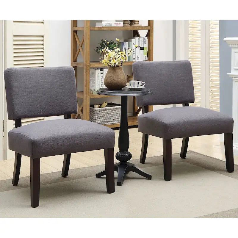 Kyer Transitional Grey Wood 3-piece Table with Chair Set by 