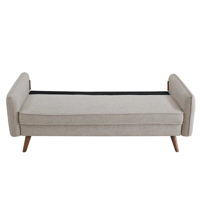 White/Azure/Beige/Teal/Gray Fabric Sofa, 2-Seater