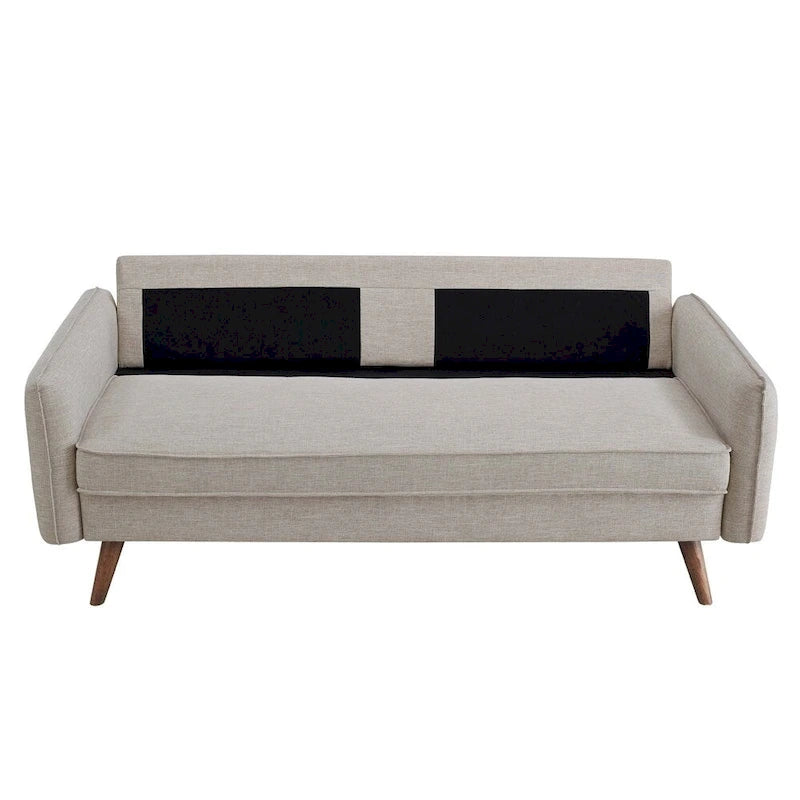 White/Azure/Beige/Teal/Gray Fabric Sofa, 2-Seater