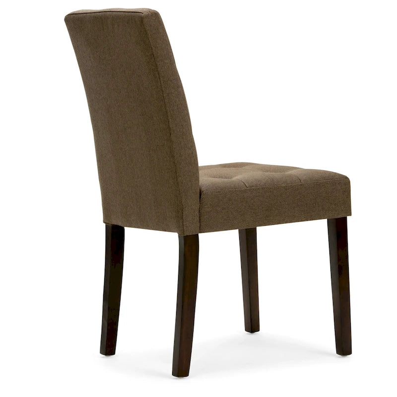 Tufted Faux Leather Parson Dining Chair, Set of 2 – Multiple Colors