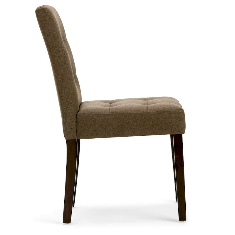 Tufted Faux Leather Parson Dining Chair, Set of 2 – Multiple Colors