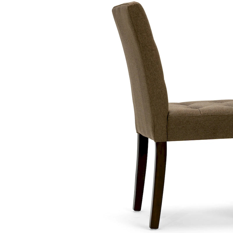 Tufted Faux Leather Parson Dining Chair, Set of 2 – Multiple Colors