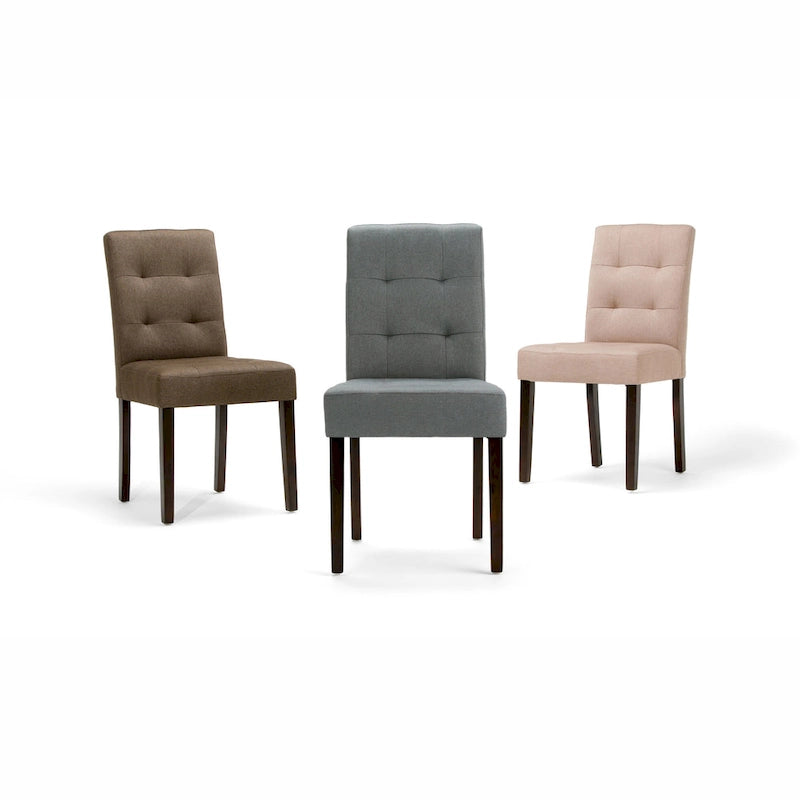 Tufted Faux Leather Parson Dining Chair, Set of 2 – Multiple Colors