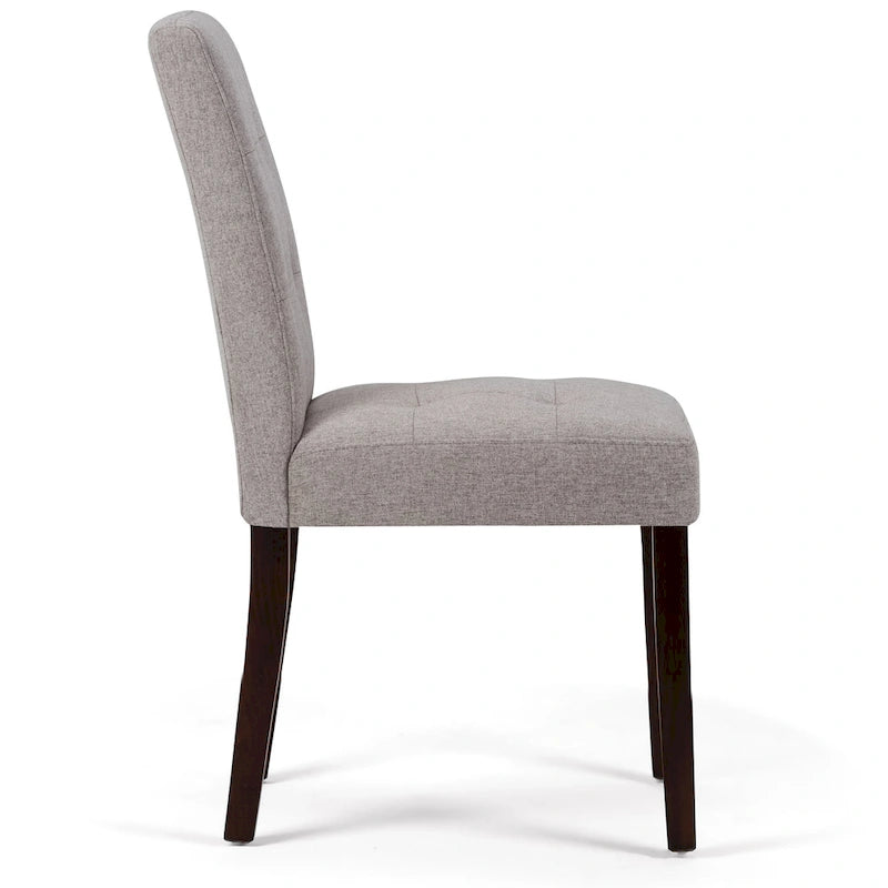 Tufted Faux Leather Parson Dining Chair, Set of 2 – Multiple Colors
