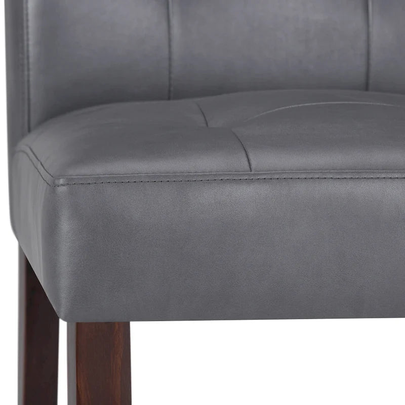 Tufted Faux Leather Parson Dining Chair, Set of 2 – Multiple Colors