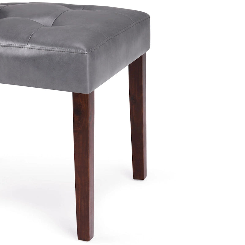Tufted Faux Leather Parson Dining Chair, Set of 2 – Multiple Colors