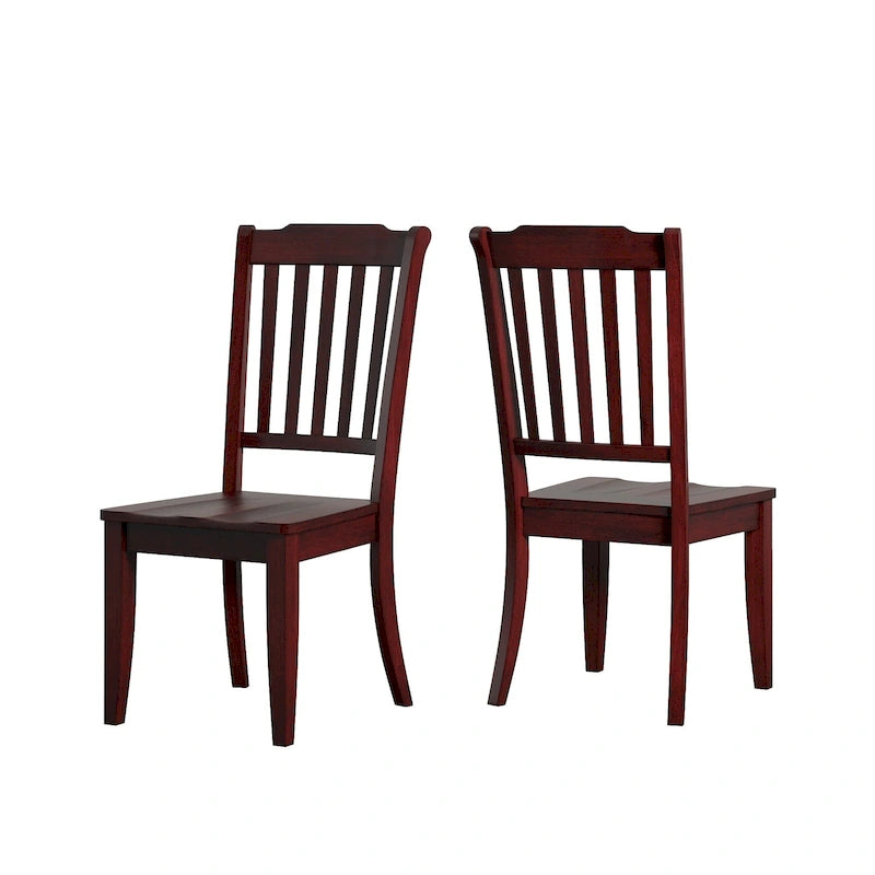 Oak / Antique Multi-Color Slat Back Extendable Oval Dining Set, 5-Piece, Seats 4