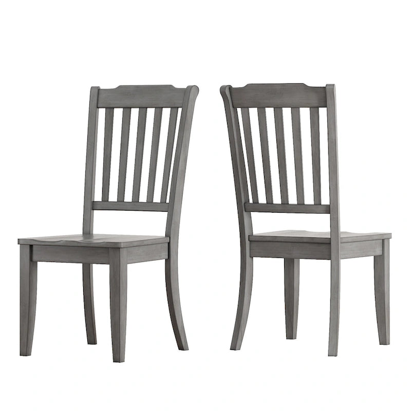 Oak / Antique Multi-Color Slat Back Extendable Oval Dining Set, 5-Piece, Seats 4