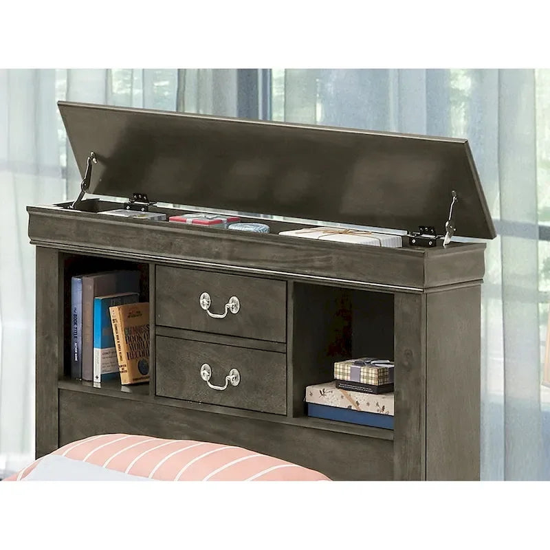 Twin Storage Platform Bed with 6 Drawers (Black / Cherry / Cappuccino / Grey / White) – Sleeps 1