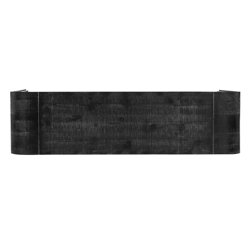 Irresistible Retro Silhouette Console Table: Open Style, Two Top Drawers