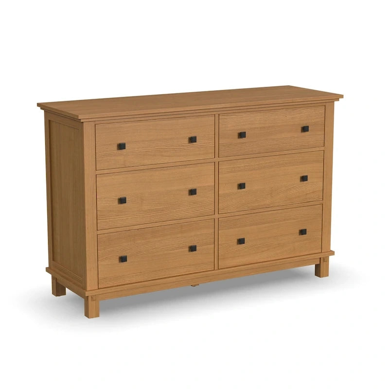 Brown Oak King Bedroom Set – 4 Piece (Bed, Dresser & 2 Nightstands)