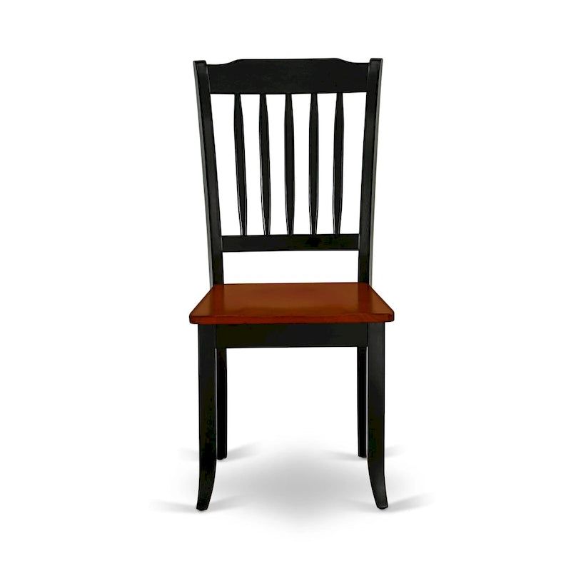 Black & Cherry Oval Dining Table Set, 42x60 In, 5-Piece / 7-Piece