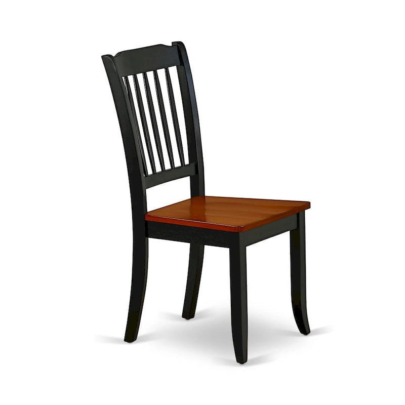 Black & Cherry Oval Dining Table Set, 42x60 In, 5-Piece / 7-Piece