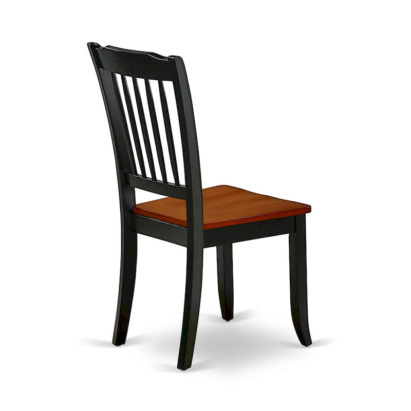 Black & Cherry Oval Dining Table Set, 42x60 In, 5-Piece / 7-Piece