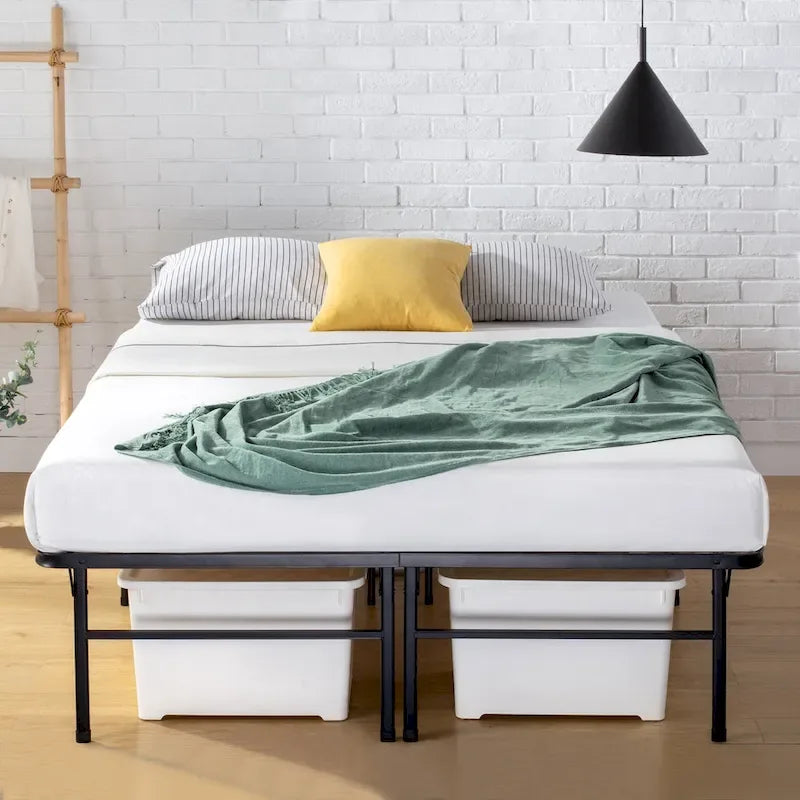 Black Queen Steel Mattress Foundation, 1-Person
