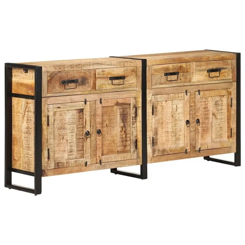 vidaXL Sideboard 67.7x13.8x31.5 Solid Mango Wood
