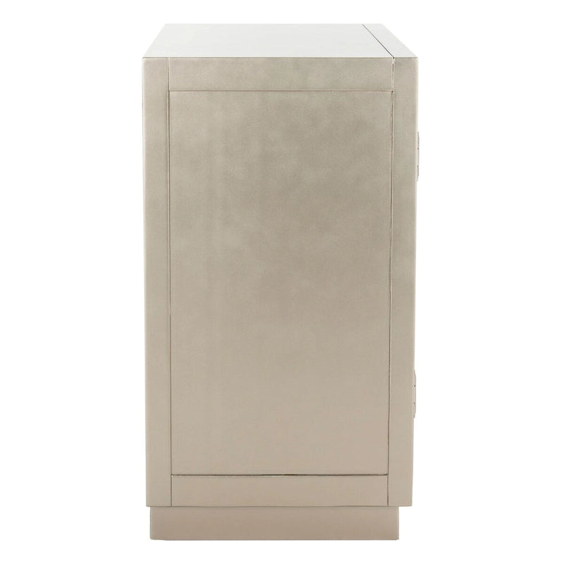 Champagne 2-Door Mirrored Storage Chest, 32"W x 16"D x 29"H