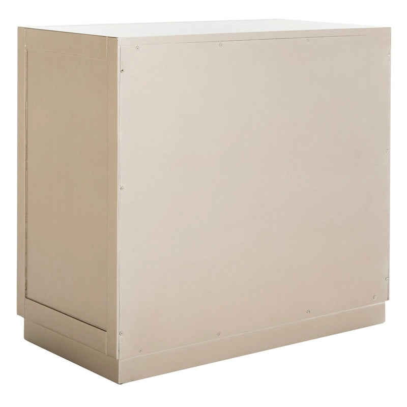 Champagne 2-Door Mirrored Storage Chest, 32"W x 16"D x 29"H