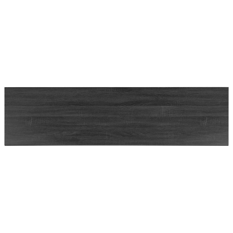 Oak/Black/Walnut/White Mid-Century Slatted 2-Door TV Stand, Single