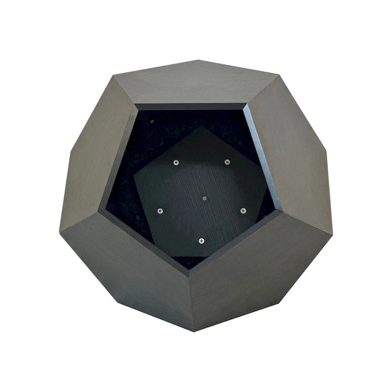Cat Kennel Side Table, Antique Brown/Cement Grey/Black Brown/White Oak, 1-Cat, MDF