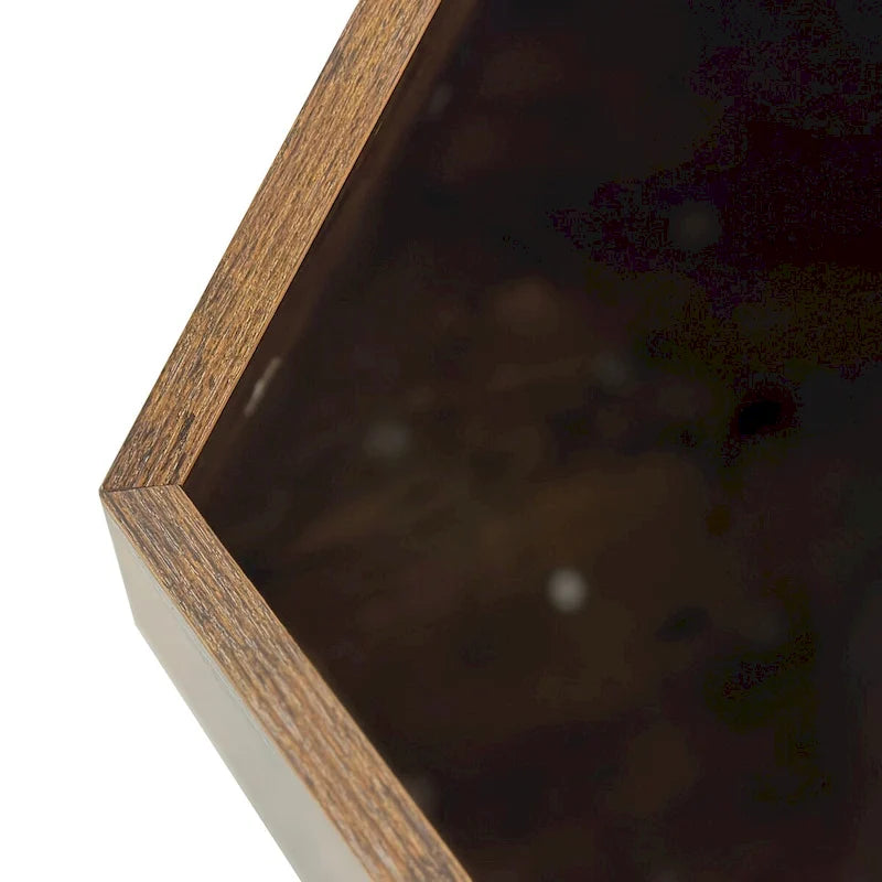 Cat Kennel Side Table, Antique Brown/Cement Grey/Black Brown/White Oak, 1-Cat, MDF