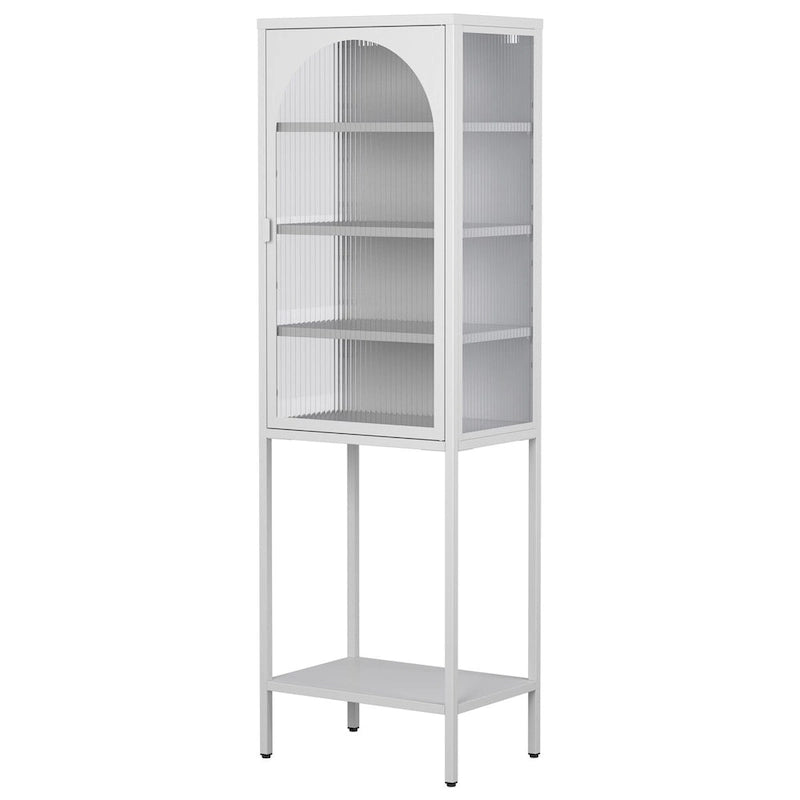 5-Tier Cube Bookshelf Storage Cabinet with 3 Adjustable Shelves