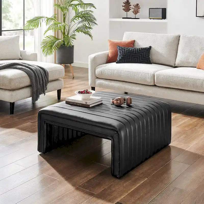 Atkinson Faux Leather Coffee Table