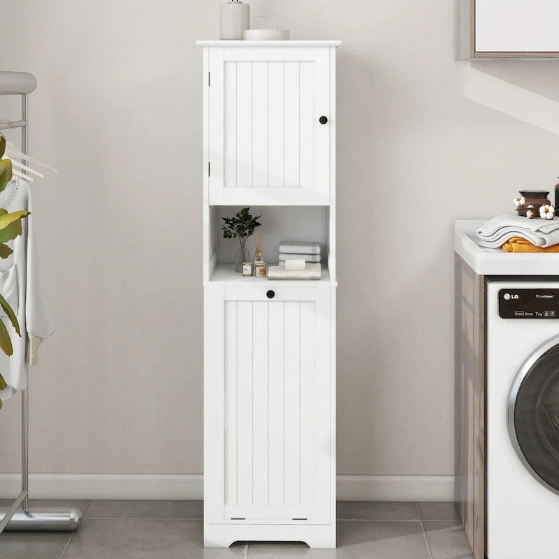 Tilt-Out Laundry Sorter Cabinet