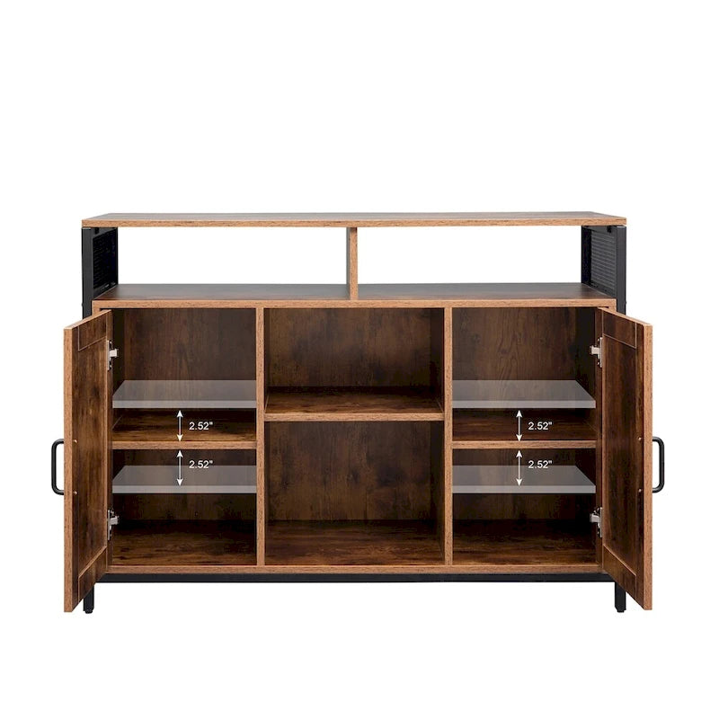 Sideboard with Open Shelves and Anti Tipping Kit - N/A
