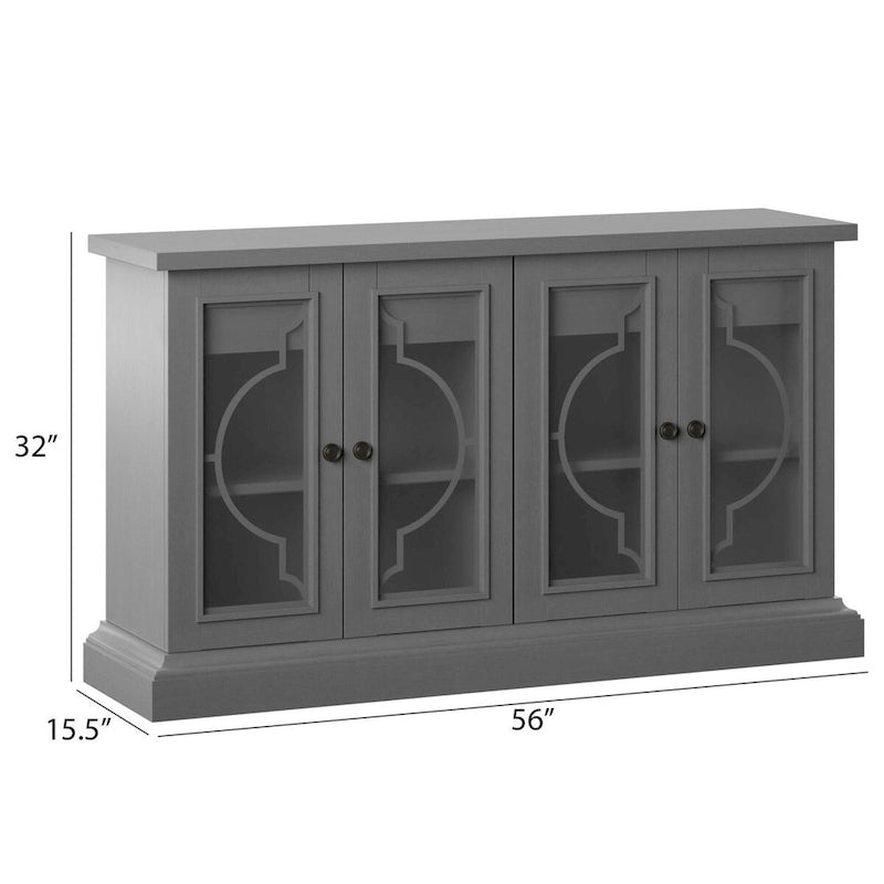 Sideboard with Frosted Glass Doors