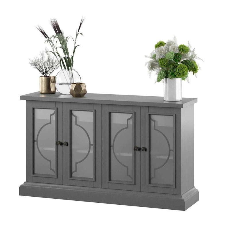 Sideboard with Frosted Glass Doors
