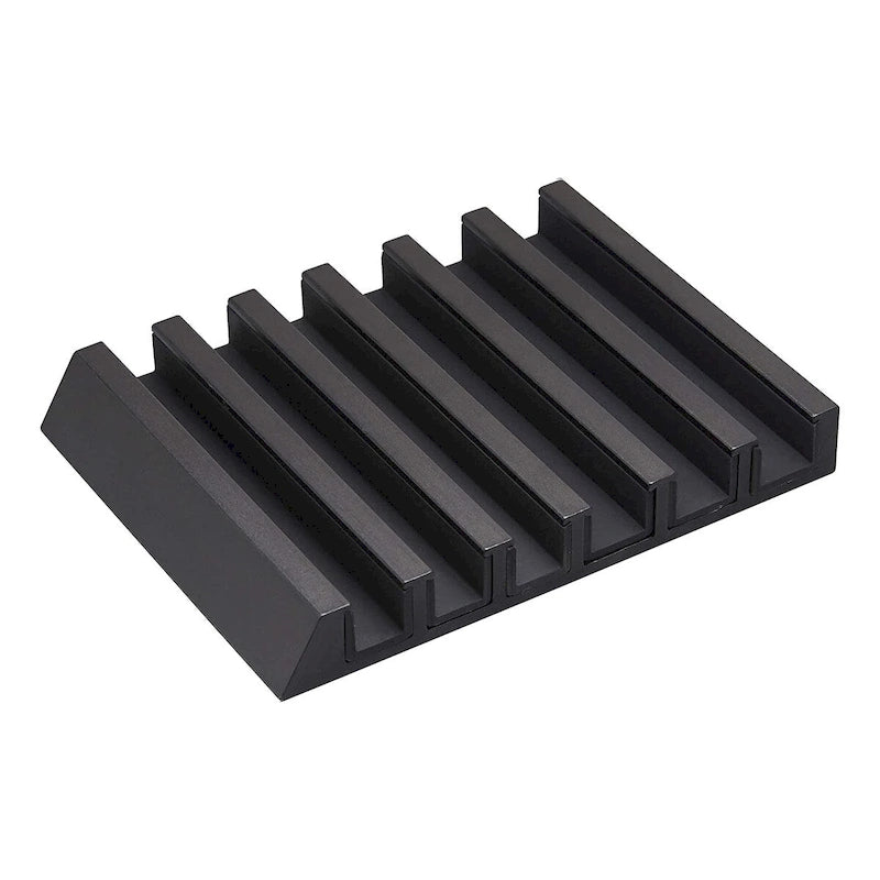 Yamazaki Home Phone and Tablet Stand - Aluminum, Aluminum - L 5.12 x W 3.94 x H 0.71 inches