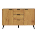 47.2" Natural Sideboard Cabinet with 3 Drawers & 2 Doors