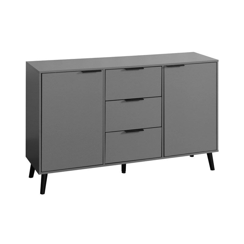 47.2" Natural Sideboard Cabinet with 3 Drawers & 2 Doors
