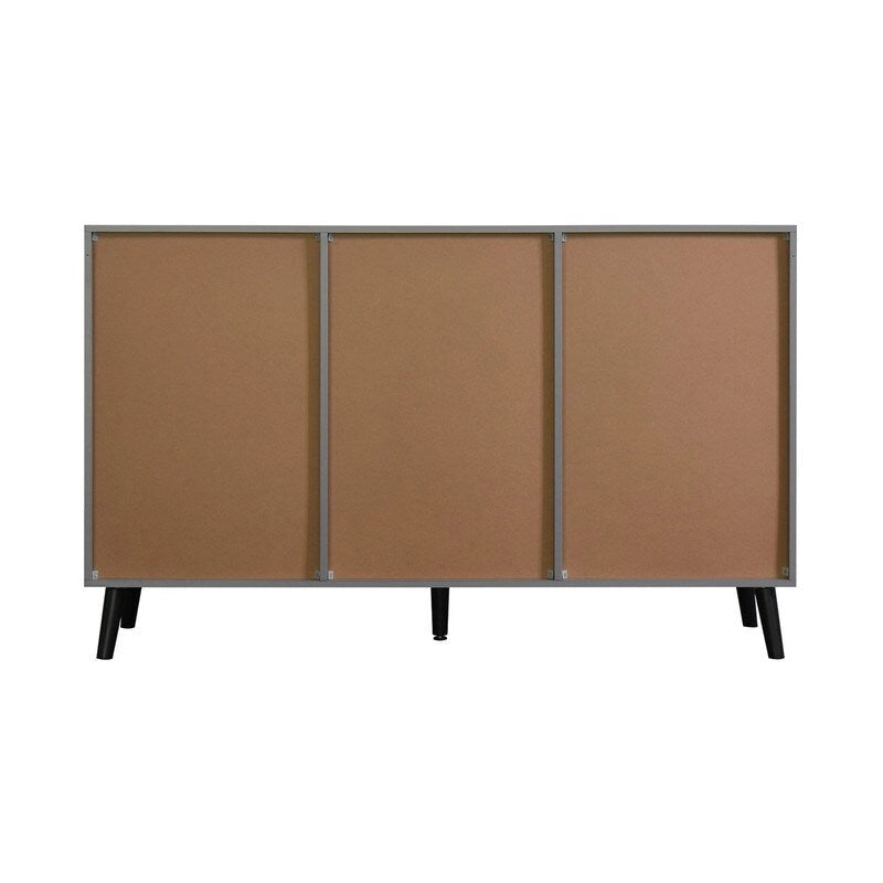 47.2" Natural Sideboard Cabinet with 3 Drawers & 2 Doors