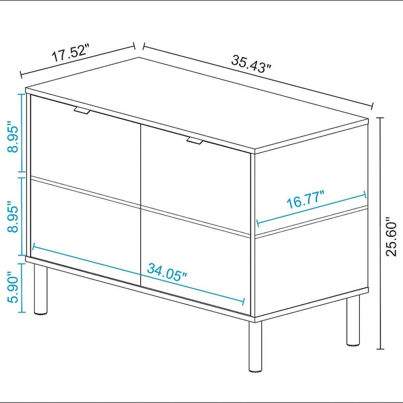 Manhattan Comfort Mid-Century Modern Liam Accent Cabinet